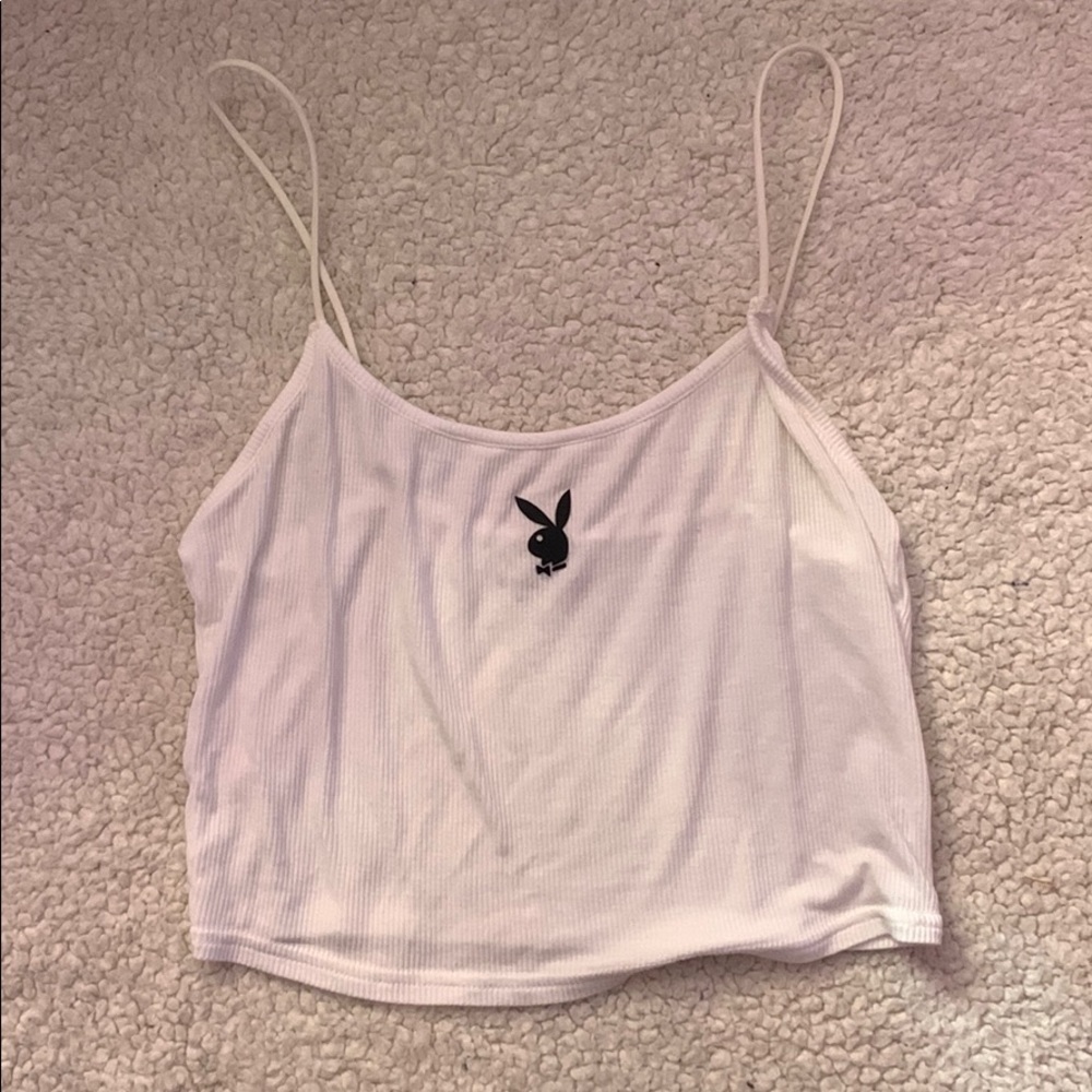 Playboy PacSun White Tank